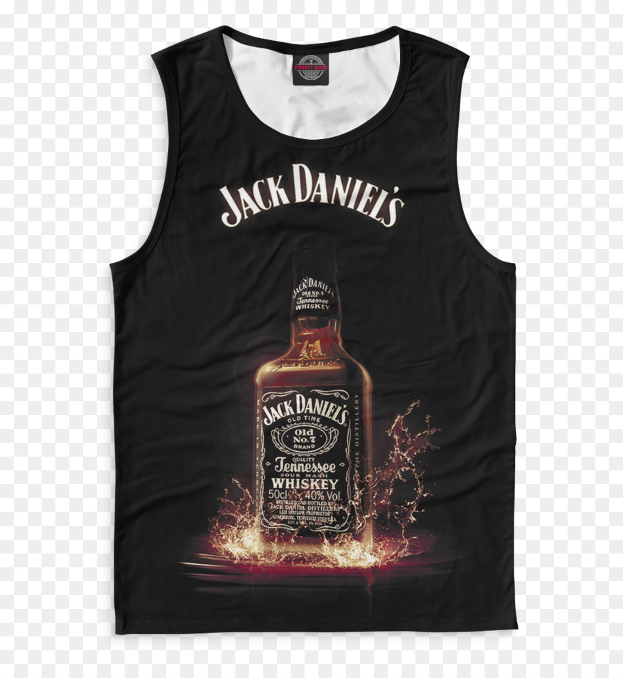 Jack Daniel'ın Kolsuz Bluzu，Viski PNG