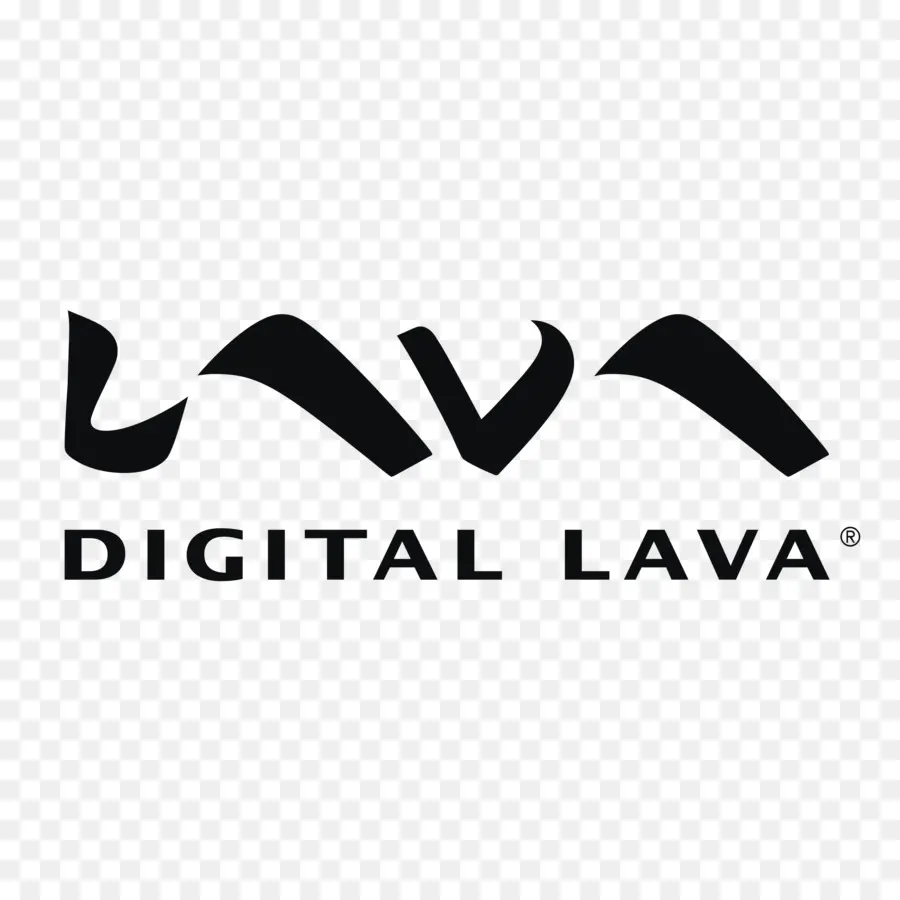 Dijital Lav Logosu，Siyah PNG