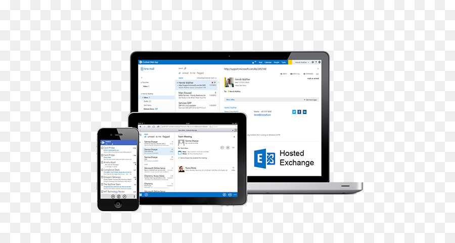 Barındırılan Exchange，Web Hosting Hizmeti PNG