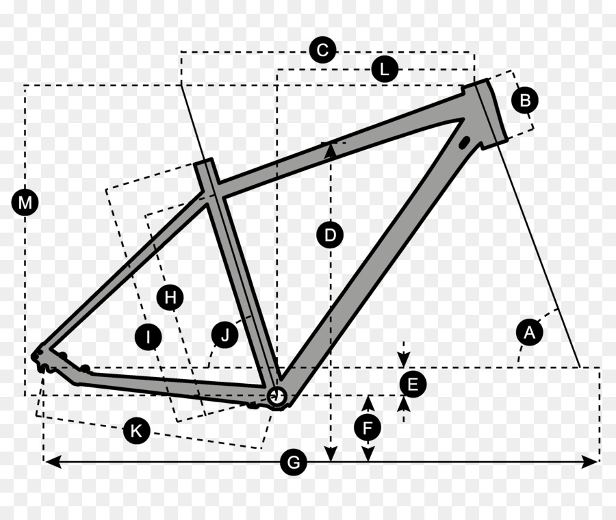 Bisiklet Çerçevesi，Geometri PNG