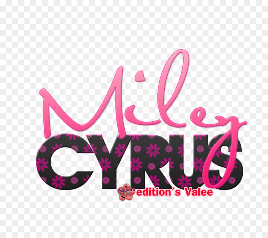 Miley Cyrus'un Logosu，Pembe PNG