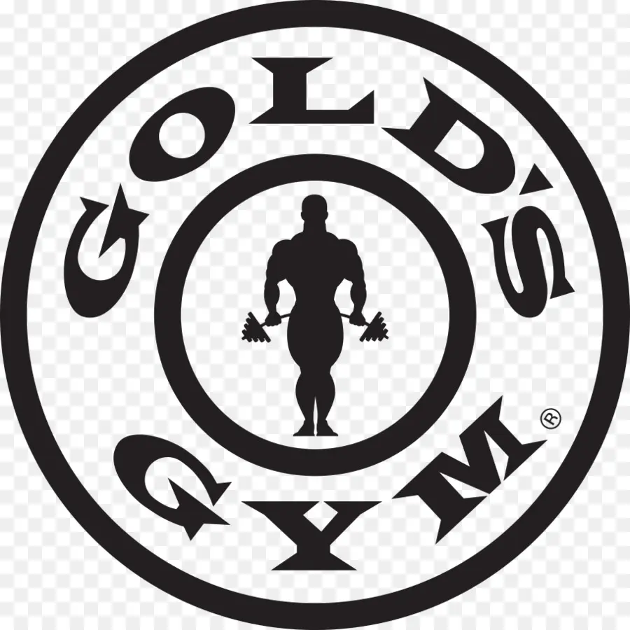 Gold'un Spor Salonu Logosu，Siyah PNG