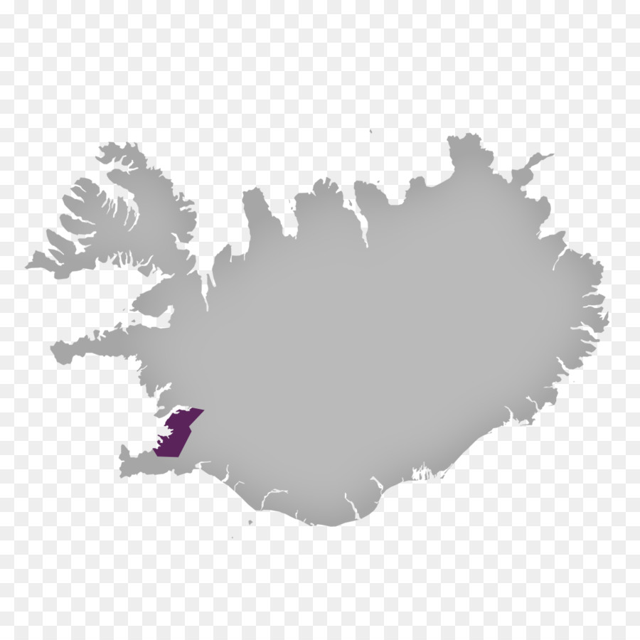 İzlanda，Harita PNG