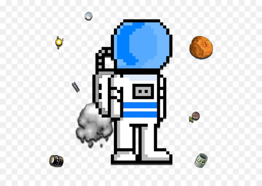 Piksel Astronot，Uzay PNG