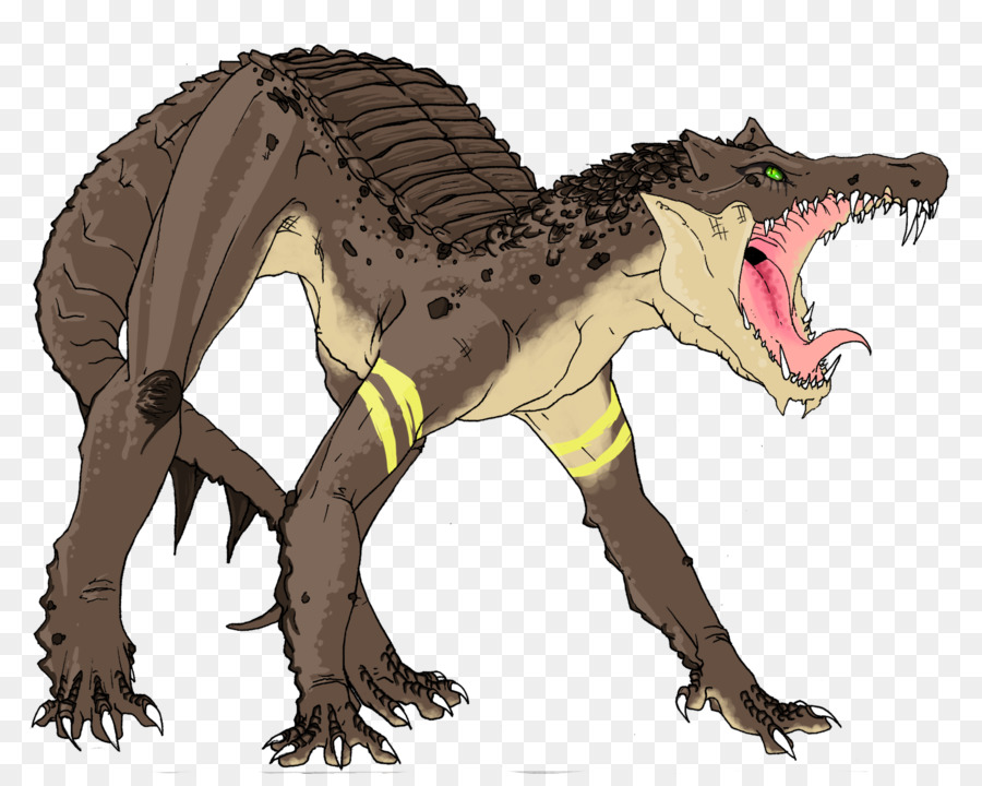 Velociraptor，Araripesuchus PNG