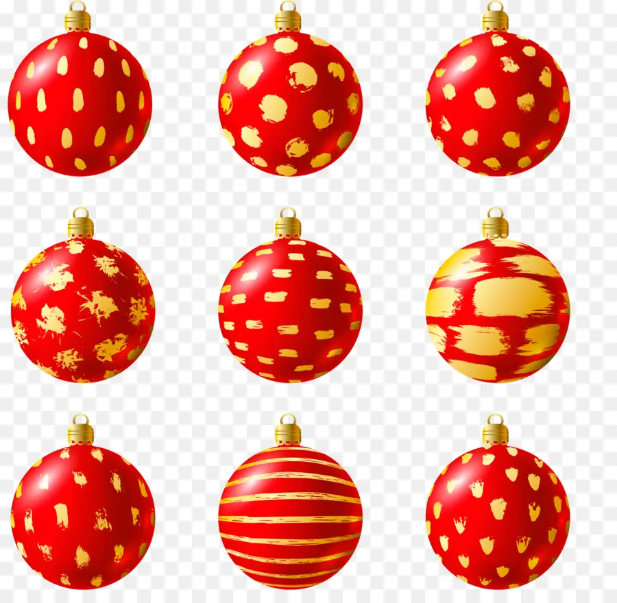 Kırmızı Süsler，Noel PNG