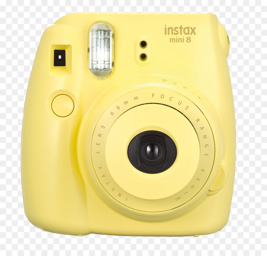 Sarı Instax Mini 8 Kamera，Fotoğrafçılık PNG