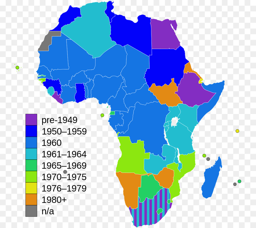 Afrika Haritası，Ülkeler PNG