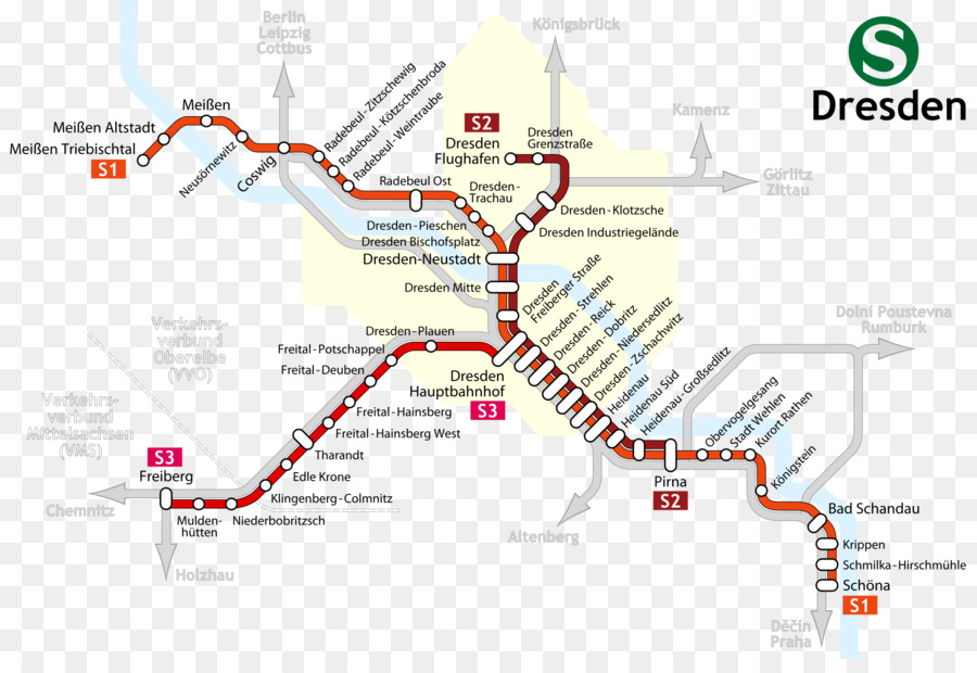 Dresden Haritası，Taşıma PNG