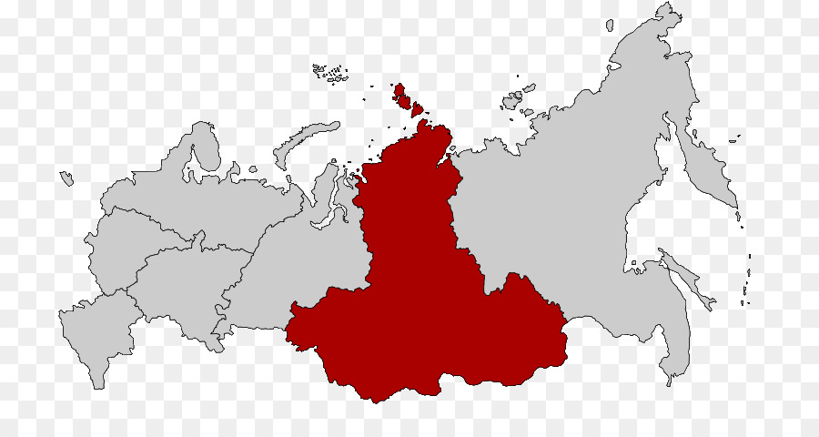 Sibirya Federal Bölgesi，Harita PNG