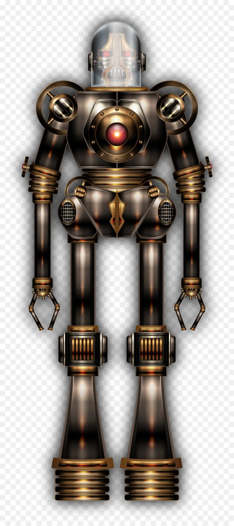 Steampunk Robotu，Maden PNG