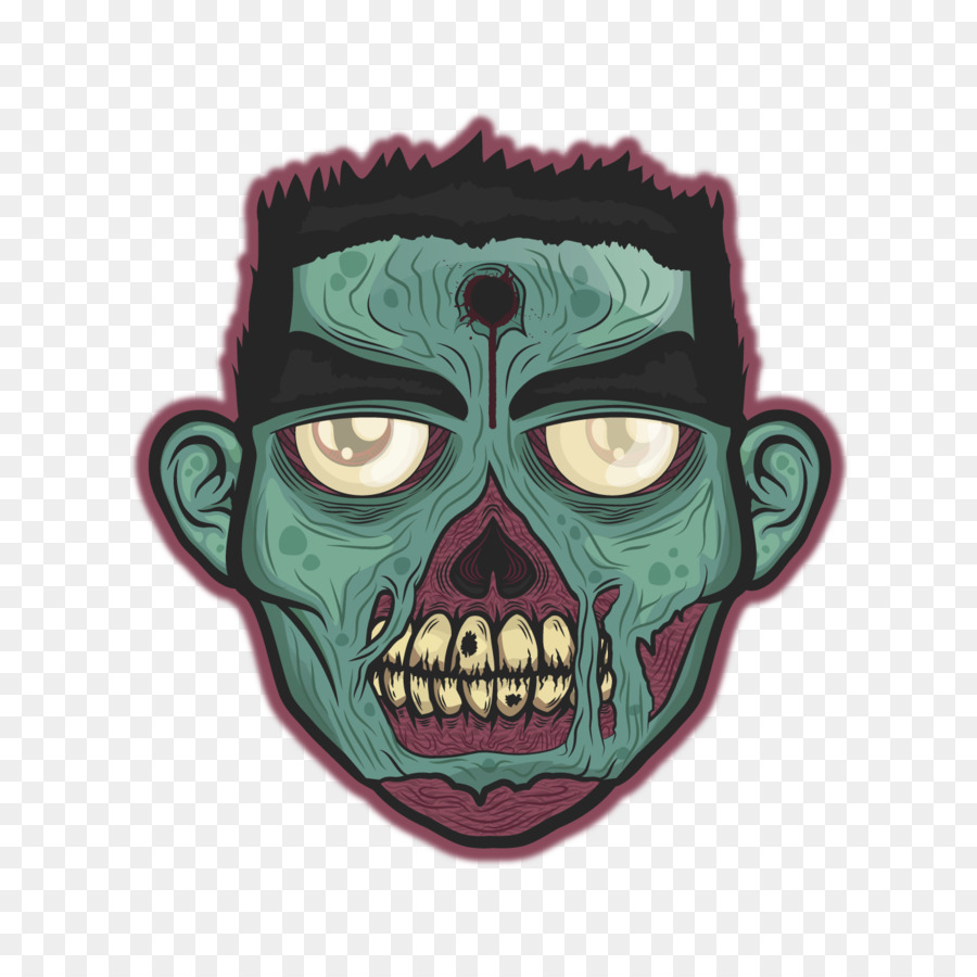 Zombi Yüzü，Korku PNG