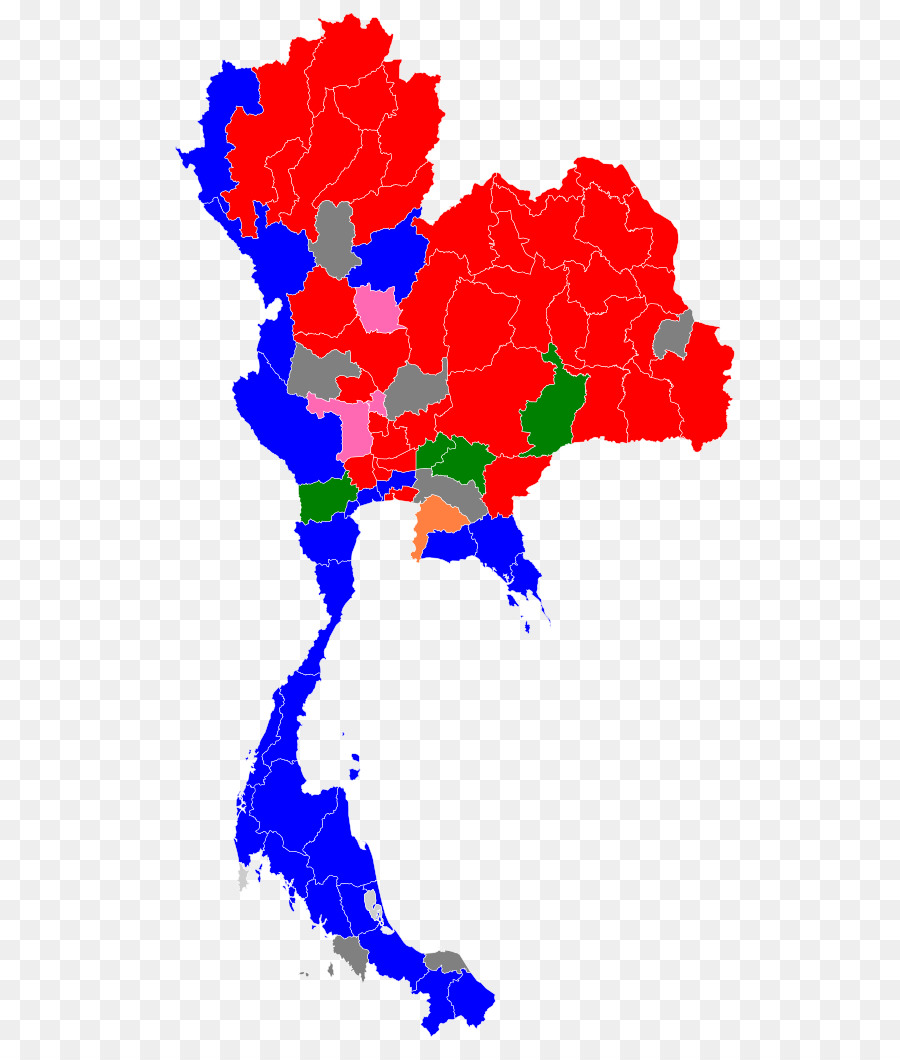 Tayland，Vektör Harita PNG