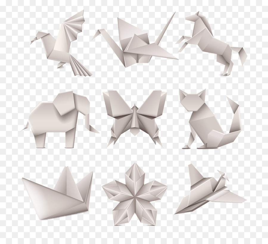 Origami Hayvanlar，Kağıt PNG