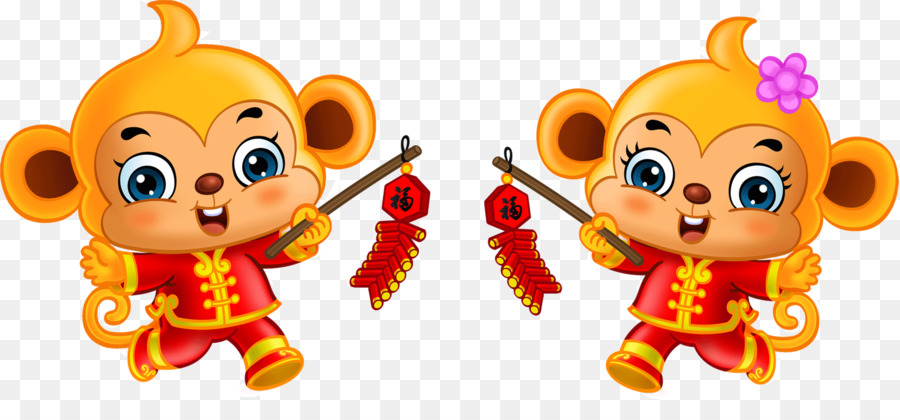 Çin Yeni Yılı，Maymun PNG