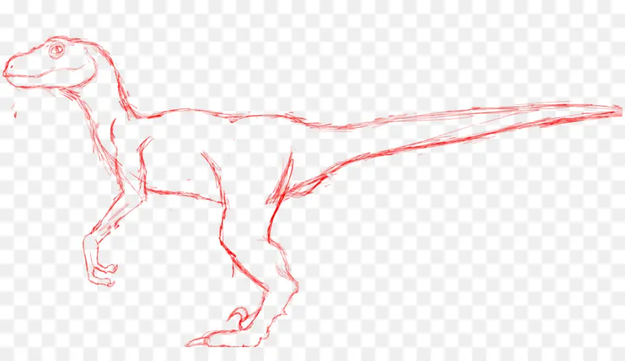 Velociraptor，Çizim PNG
