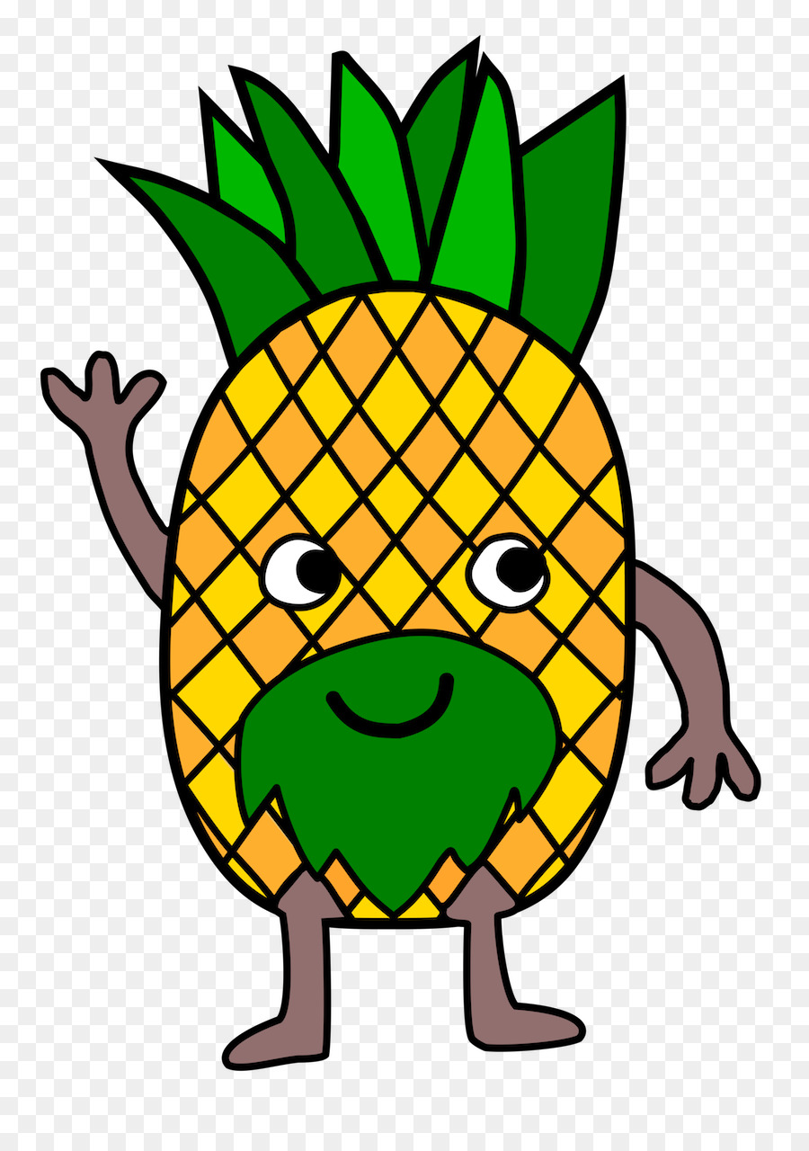 Karikatür Ananas，Gözler PNG