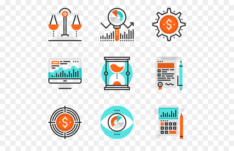 İş Ikonları Simgeleri，Grafik PNG