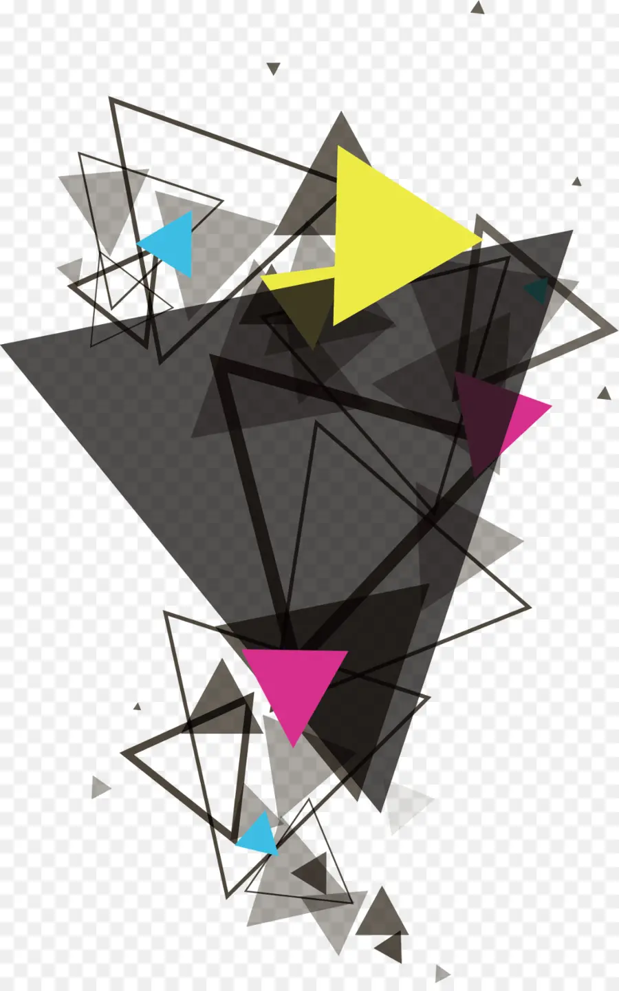 Geometrik Şekiller，Üçgenler PNG