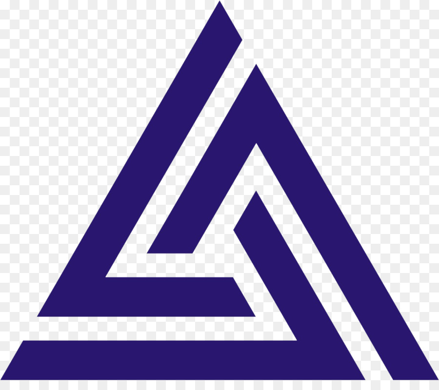 Mavi Üçgen Logosu，Geometrik PNG