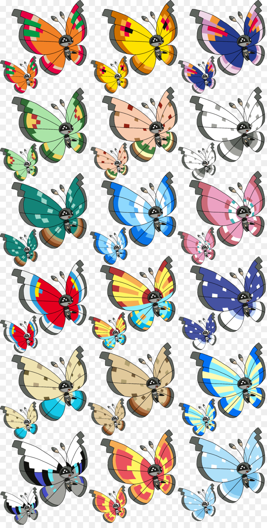 Vivillon，Video Oyunları PNG