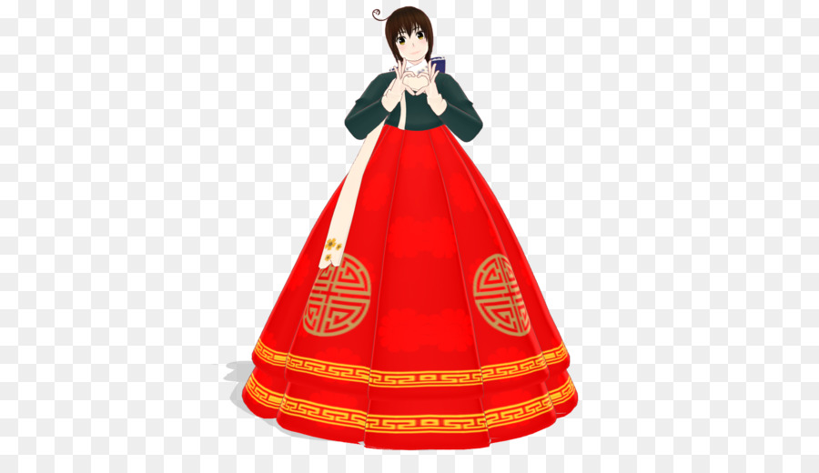 Güney Kore，Hanbok PNG