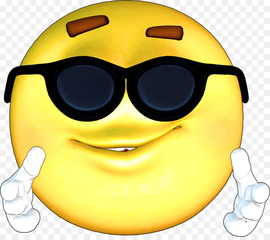 Havalı Emoji，Güneş Gözlüğü PNG