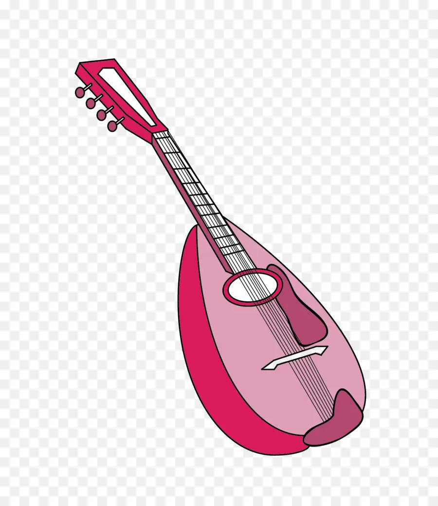 Pembe Mandolin，Yaylı Çalgı PNG