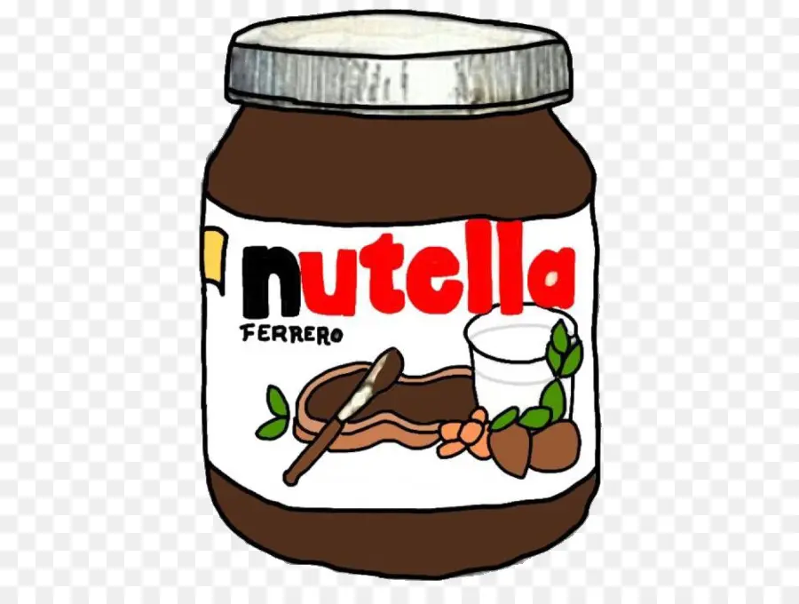 Nutella Kavanozu，çikolata Sürülmesi PNG