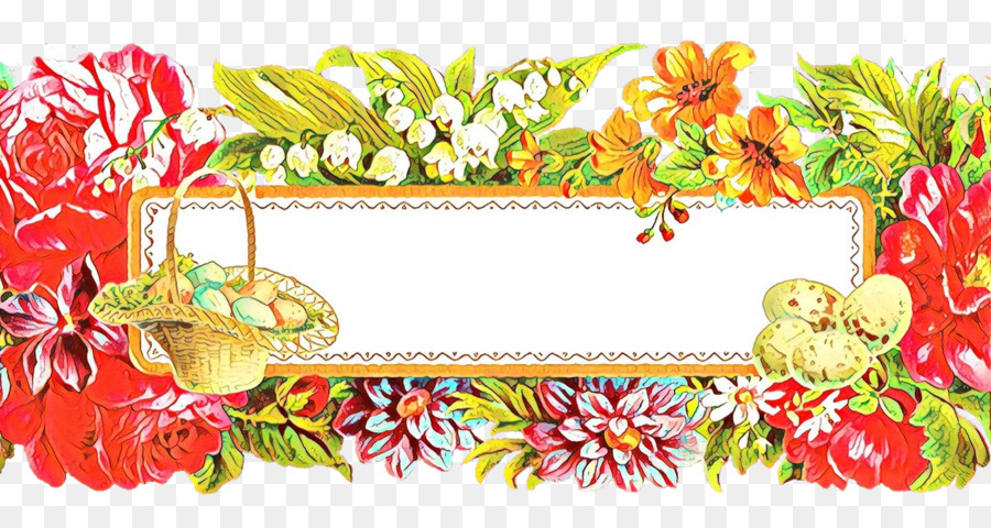 çiçek Tasarımı，Resim Çerçeveleri PNG
