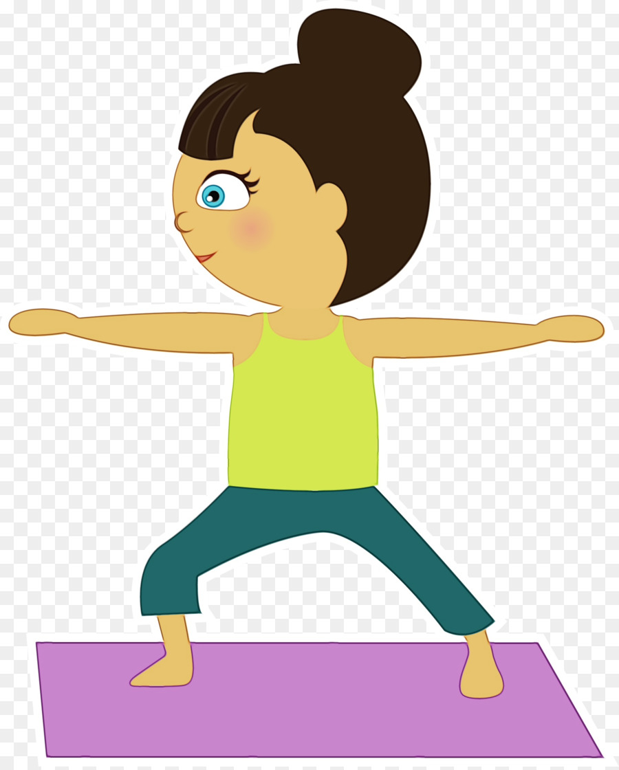 Yoga Yapan Kız，Egzersiz Yapmak PNG