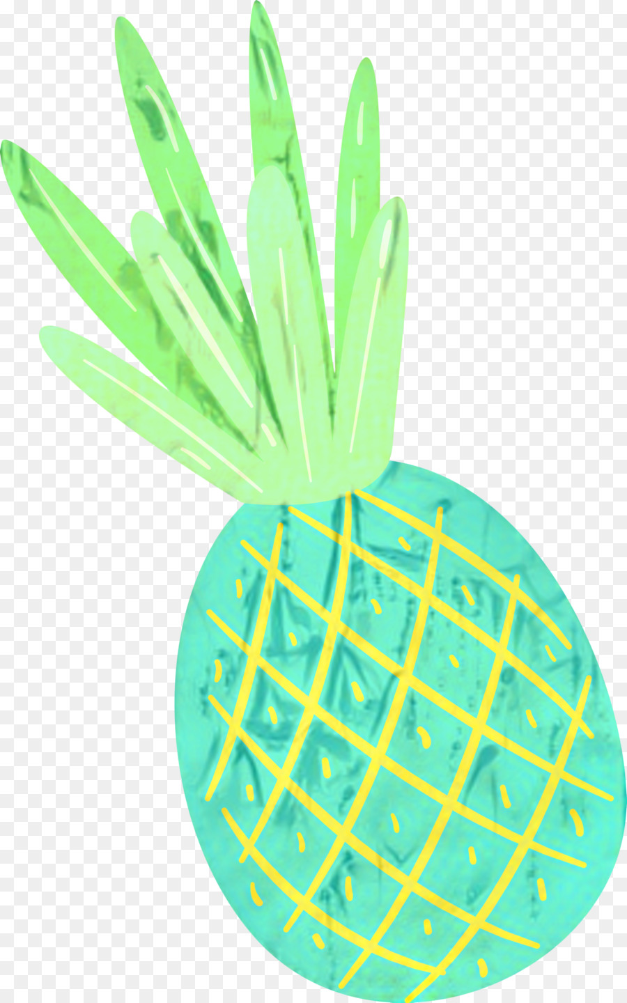 Ananas，Yeşil PNG