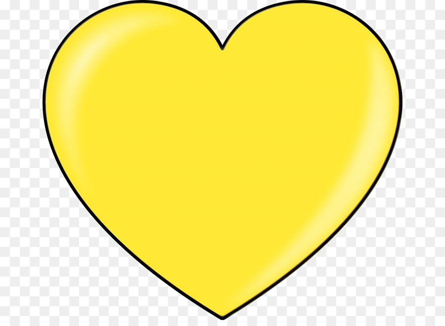 Kalp，Sarı PNG