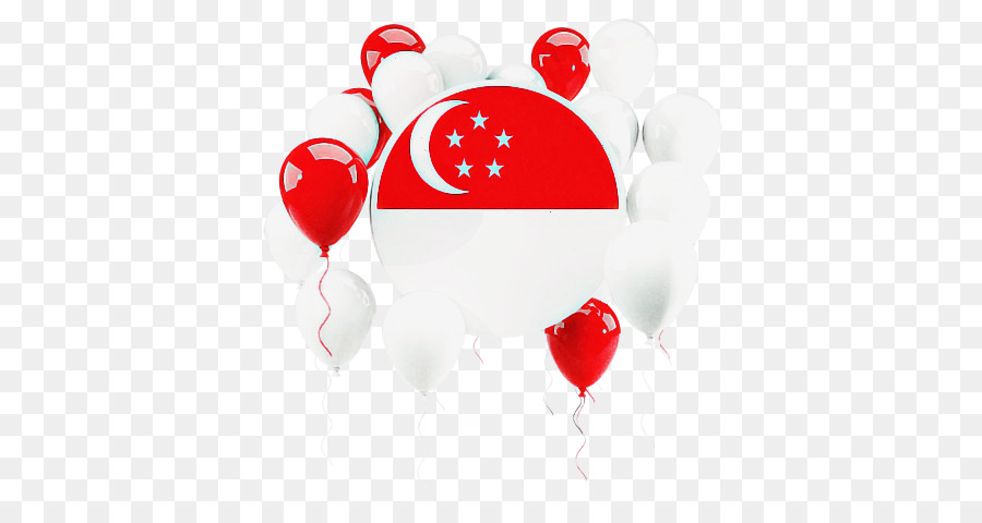 Balonlu Singapur Bayrağı，Singapur PNG