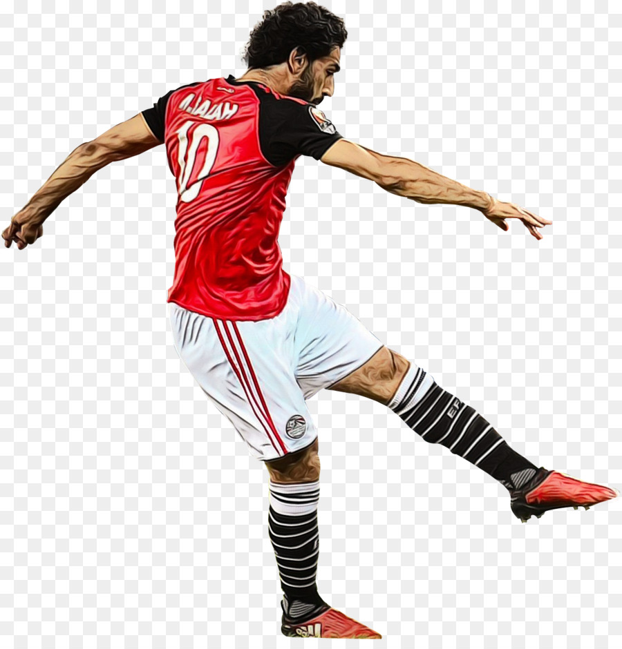 Futbolcu，Kırmızı Forma PNG