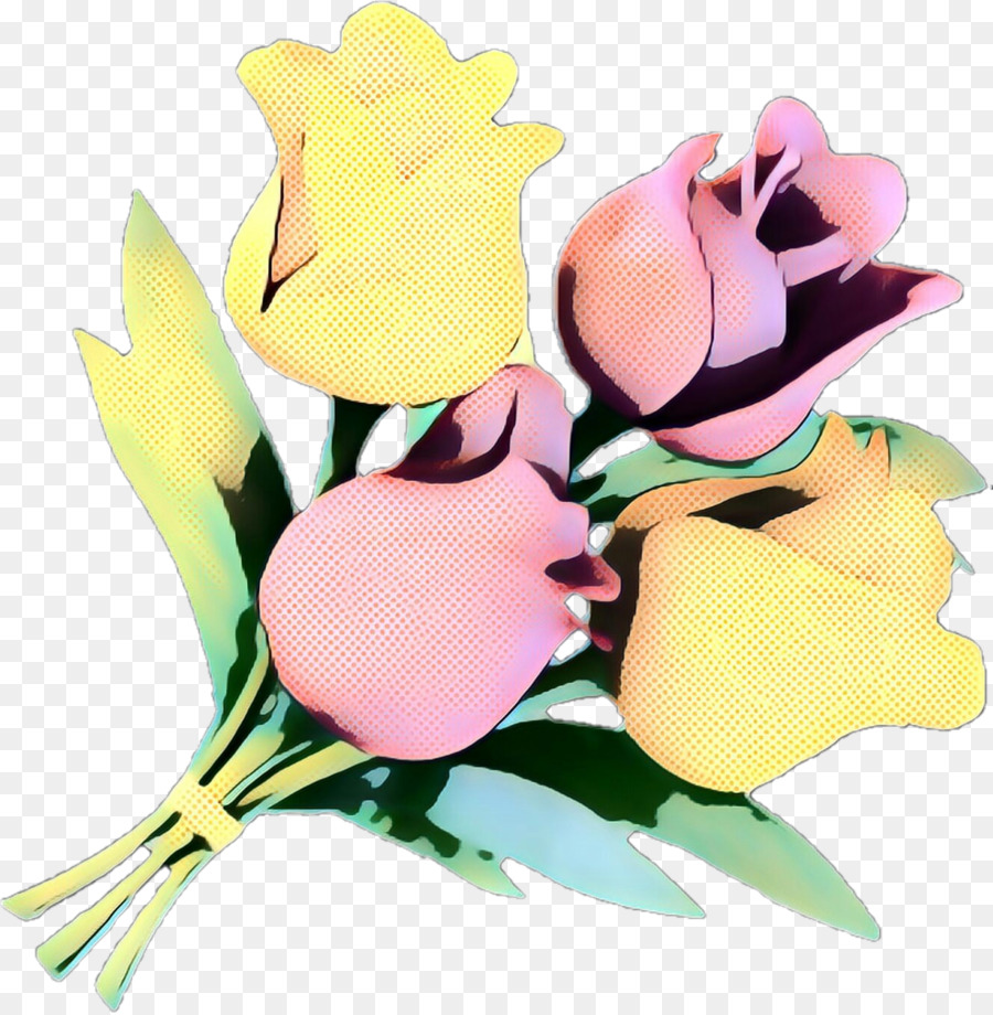 Kesme çiçekler，Sarı PNG