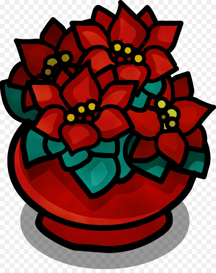 Poinsettia，Noel Günü PNG