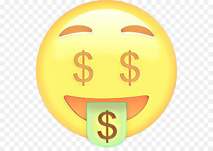 Para Yüz Emojisi，Dolar PNG