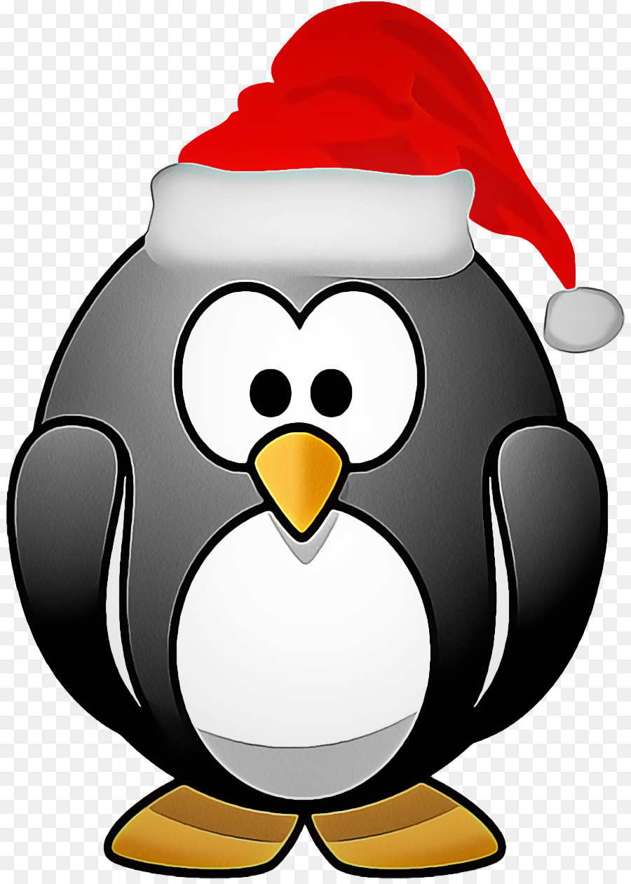 Penguen，Noel Baba şapkası PNG