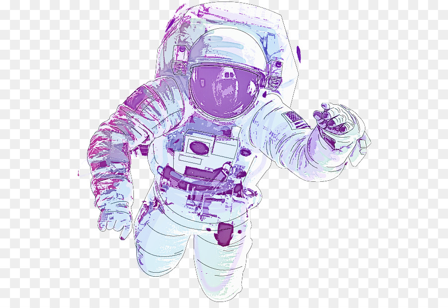 Astronot，Mor PNG