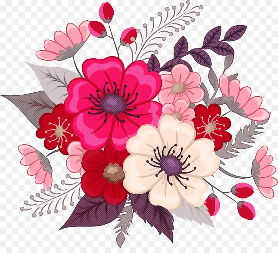 çiçek，Buket PNG