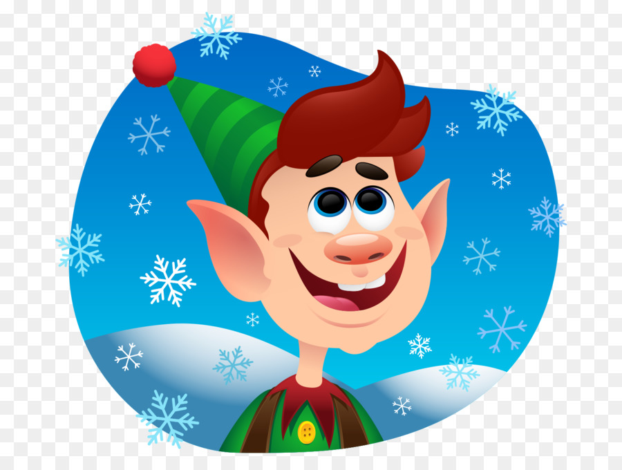 Karikatür，Noel Elf PNG