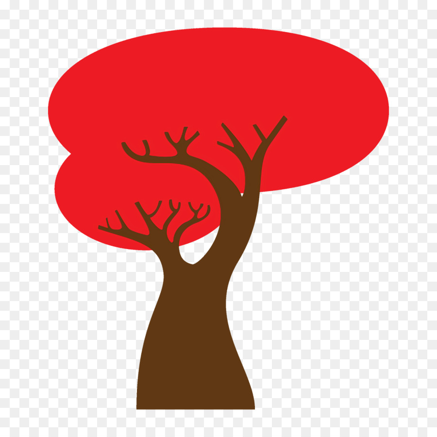 Kırmızı，Ağaç PNG