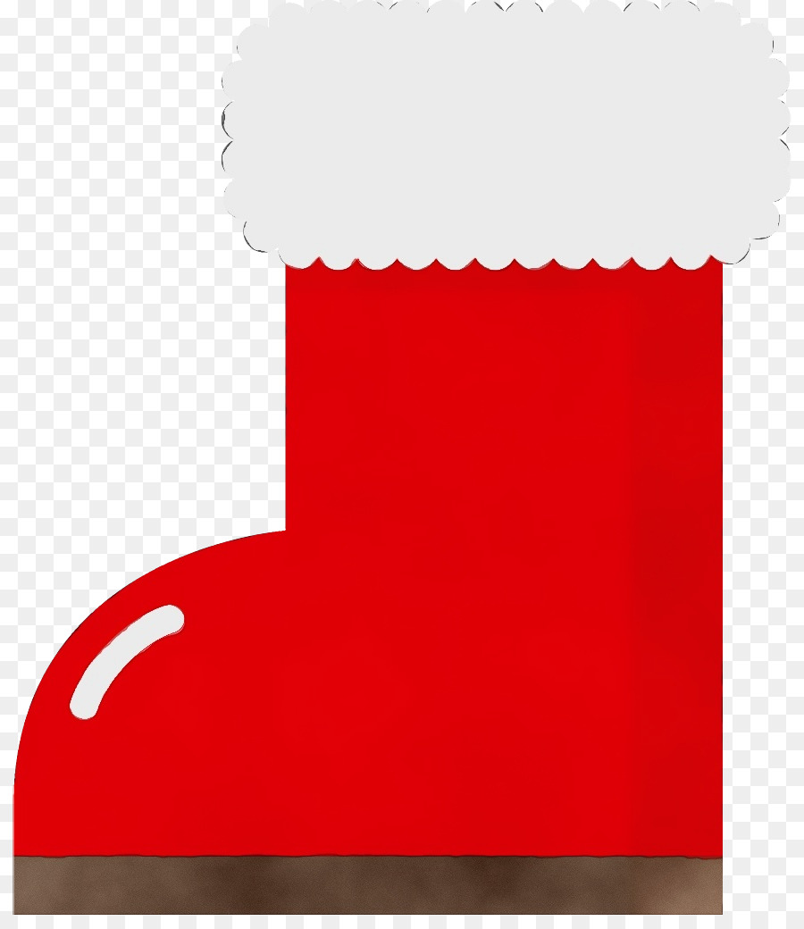 Kırmızı，Noel çorap PNG
