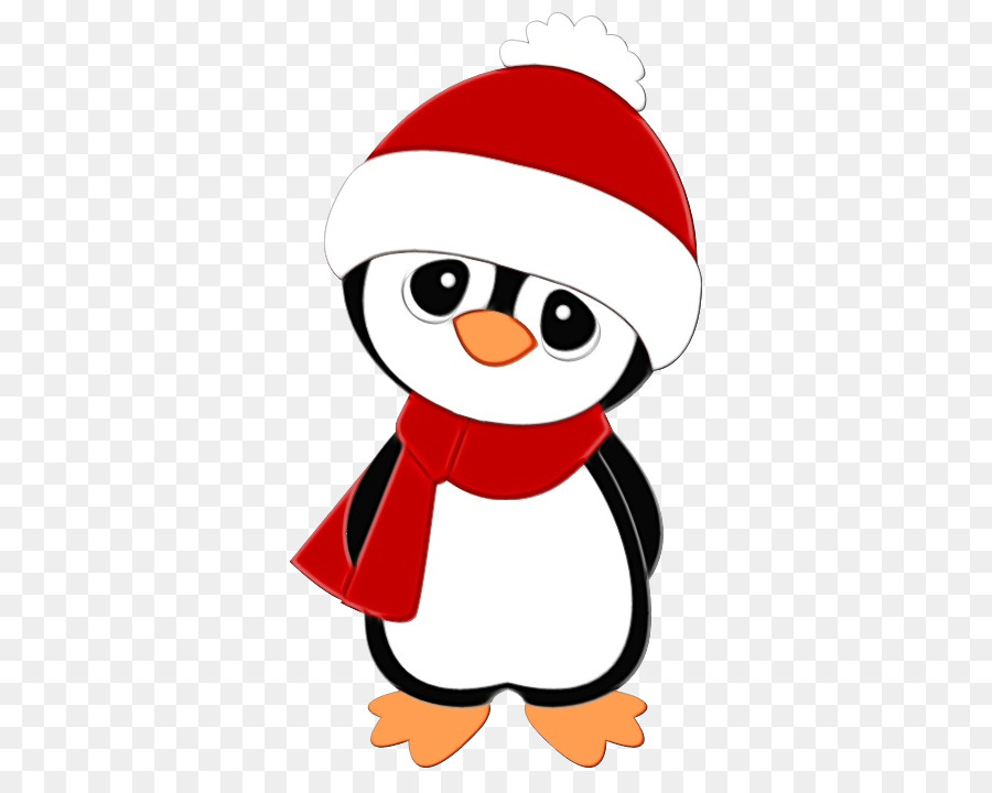 Penguen，Noel Baba şapkası PNG