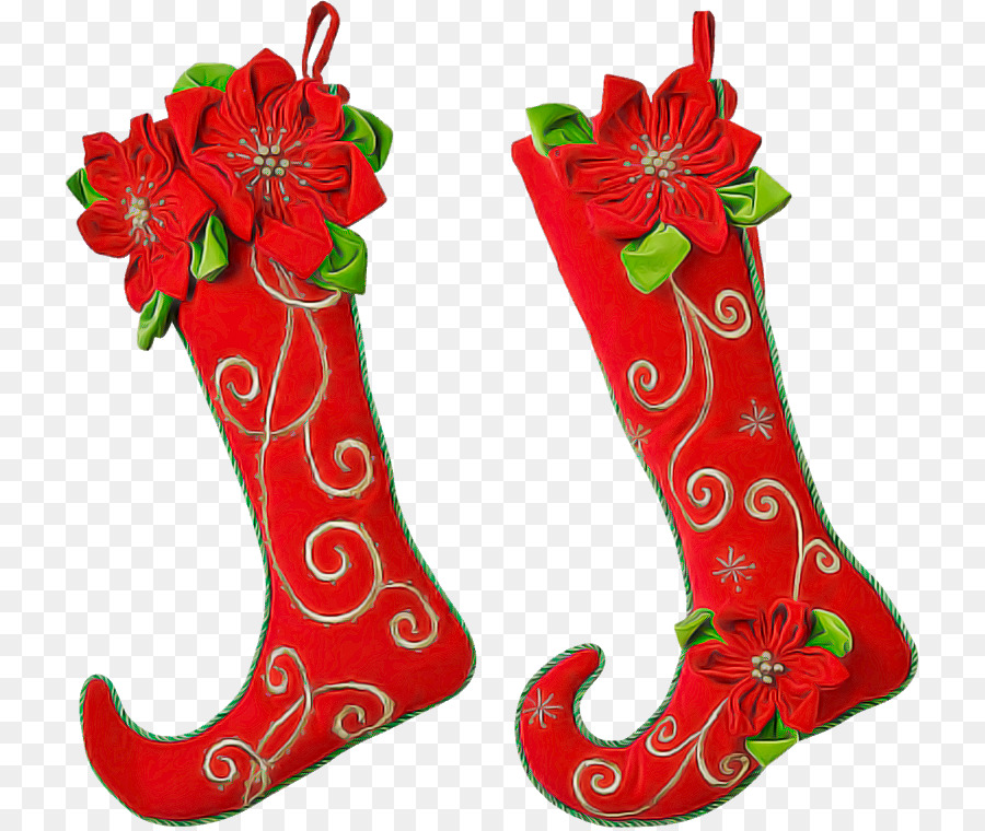Noel çorap，Noel Dekorasyon PNG