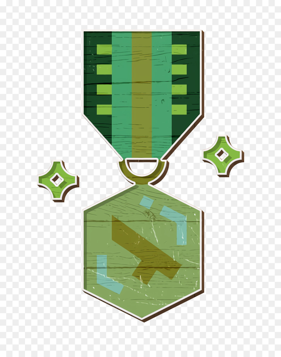 Yeşil，Madalya PNG
