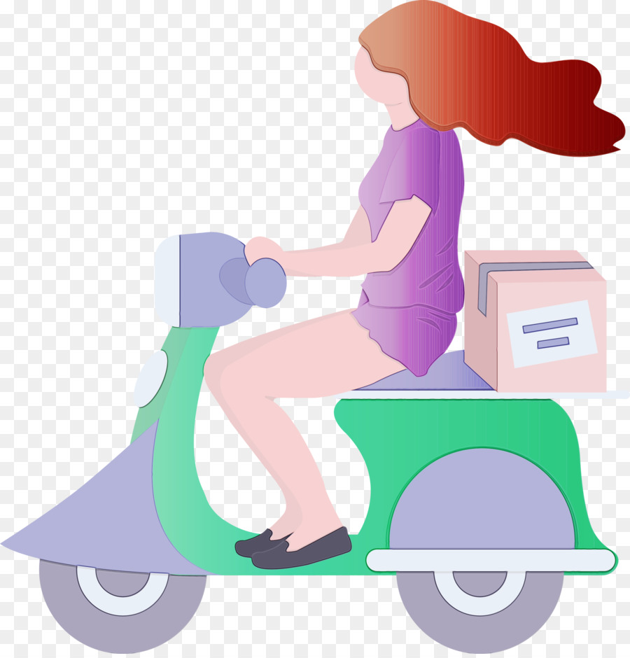 Scooter'lı Kadın，Scooter PNG