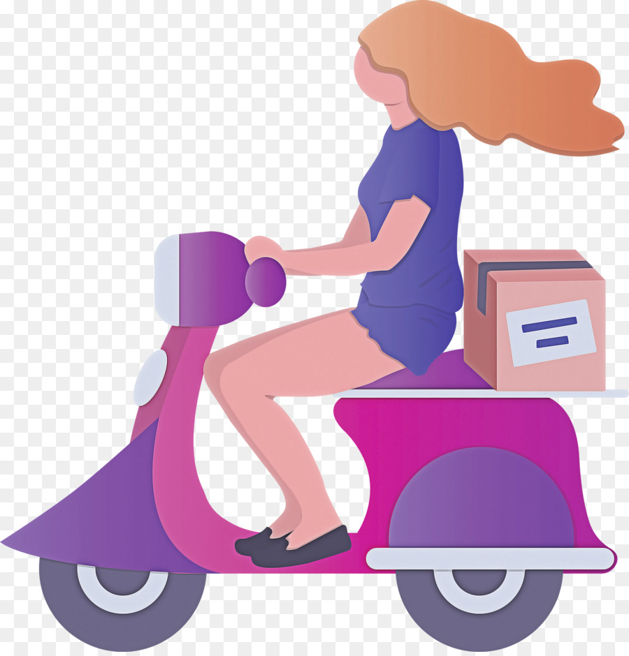 Scooter'lı Kadın，Scooter PNG