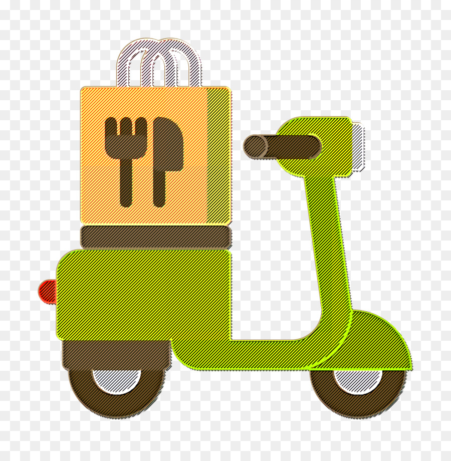 Yeşil Scooter，Teslimat PNG